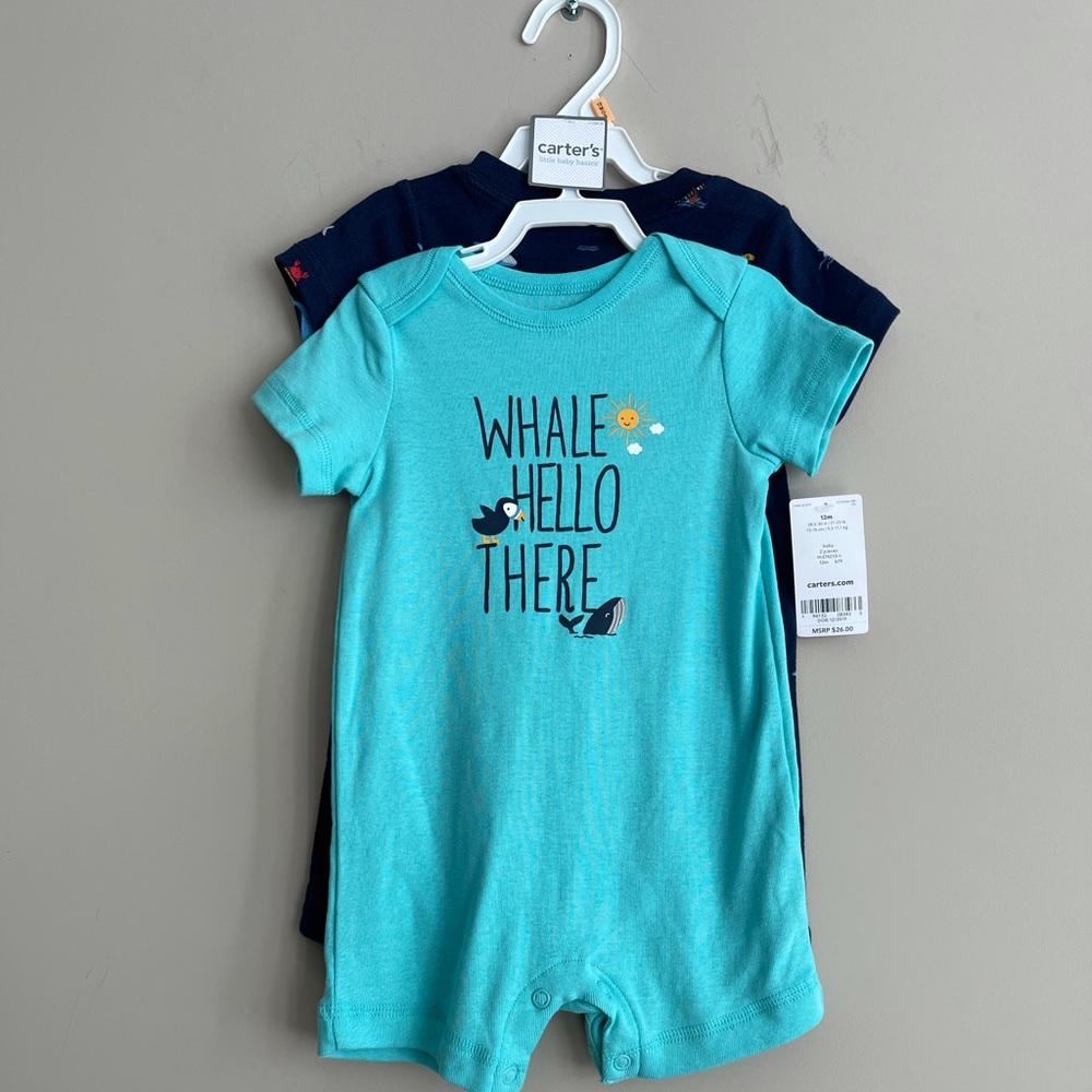 Two piece Carter’s onesie 12M
